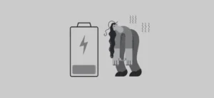 Kobieta jest wyczerpana z motywacji.