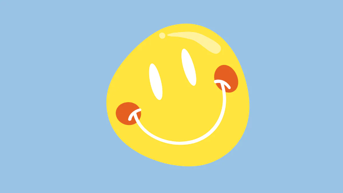 Test poczucia szczęścia – skala emocji od smutku do radości pokazująca poziom zadowolenia z życia