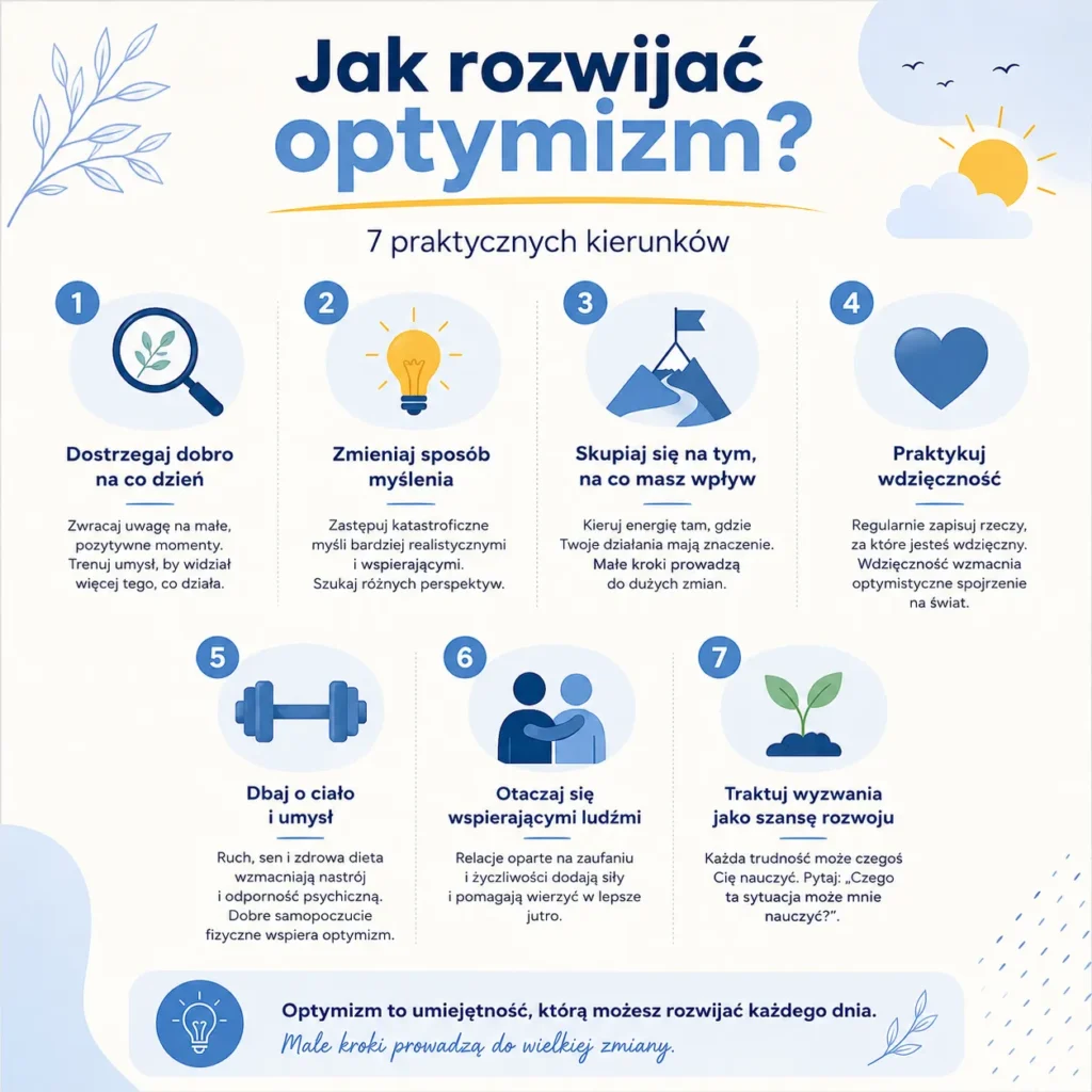 Jak rozwijać optymizm – 7 praktycznych sposobów